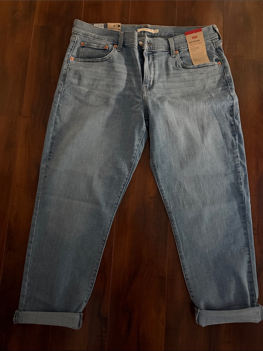 Levi's women’s Light Blue Relaxed Straight Jeans